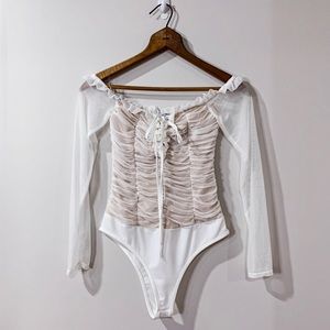 Fashion Nova Maura Mesh Bodysuit